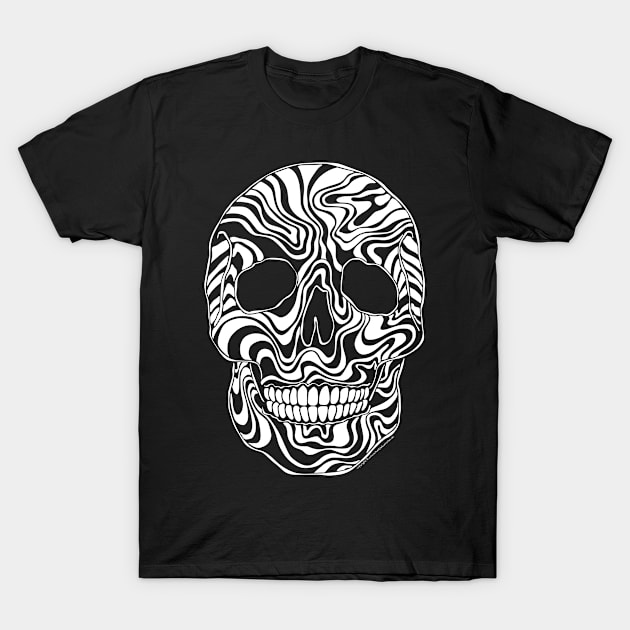 skull 10 white T-Shirt by arnoschaetzlekuenstler